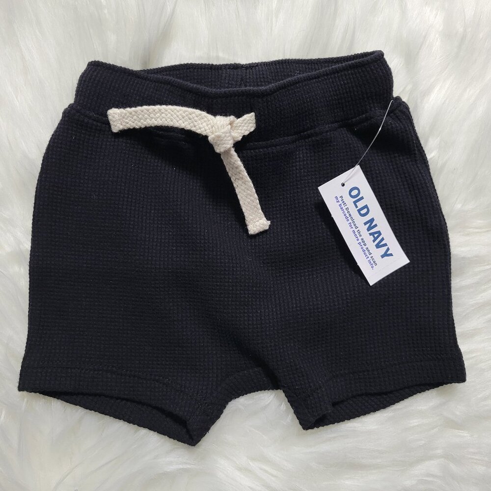 Waffle-Knit Pull-On Shorts for Baby
